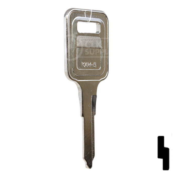 Uncut Key Blank | Kawasaki | KAW-5, KW12 Automotive Key JMA USA