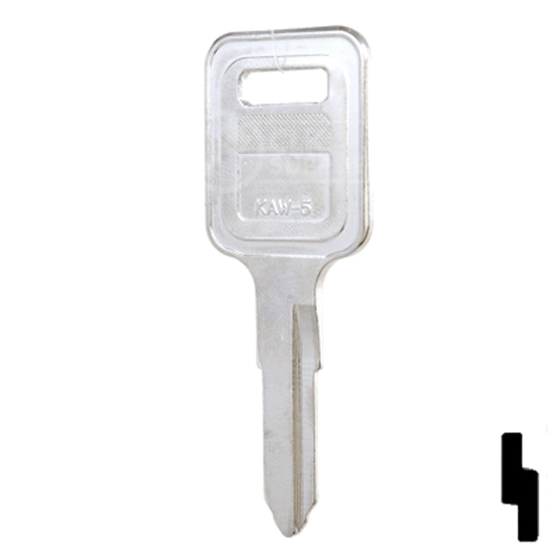 Uncut Key Blank | Kawasaki | KAW-5, KW12 Automotive Key JMA USA