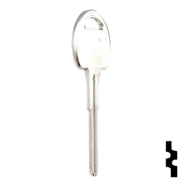 Uncut Key Blank | Kenworth | NE48-NP, NE-11, X170 Automotive Key JMA USA