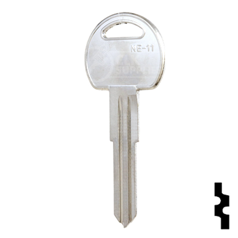 Uncut Key Blank | Kenworth | NE48-NP, NE-11, X170 Automotive Key JMA USA