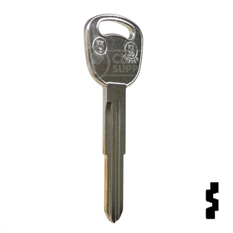 Uncut Key Blank | Kia | X253 ( KK3 ) Automotive Key JMA USA