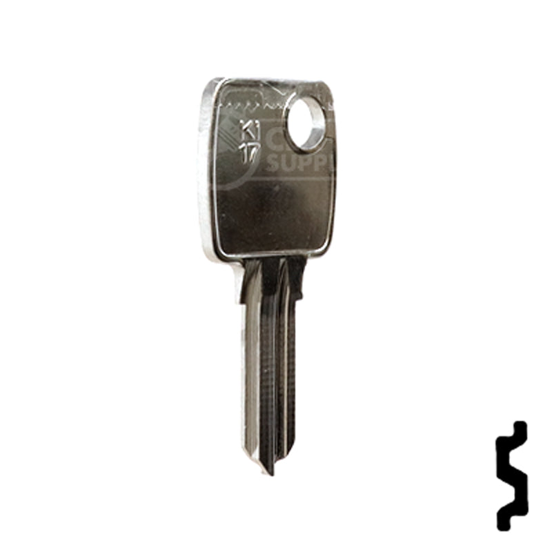 Uncut Key Blank | Kiferm, Volkswagen | KI17 Automotive Key Ilco