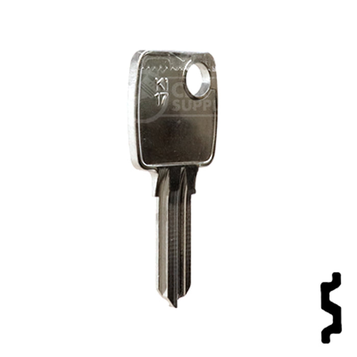 Uncut Key Blank | Kiferm, Volkswagen | KI17 Automotive Key Ilco