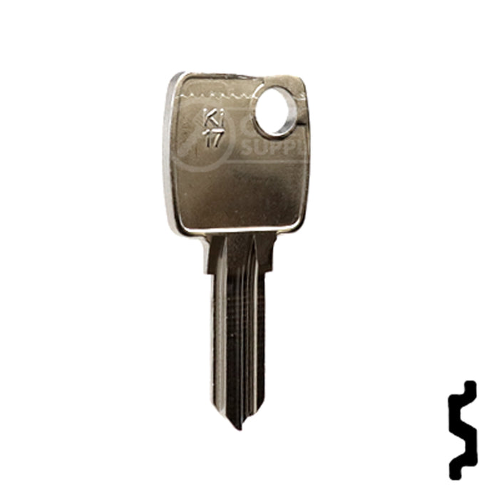 Uncut Key Blank | Kiferm, Volkswagen | KI17 Automotive Key Ilco