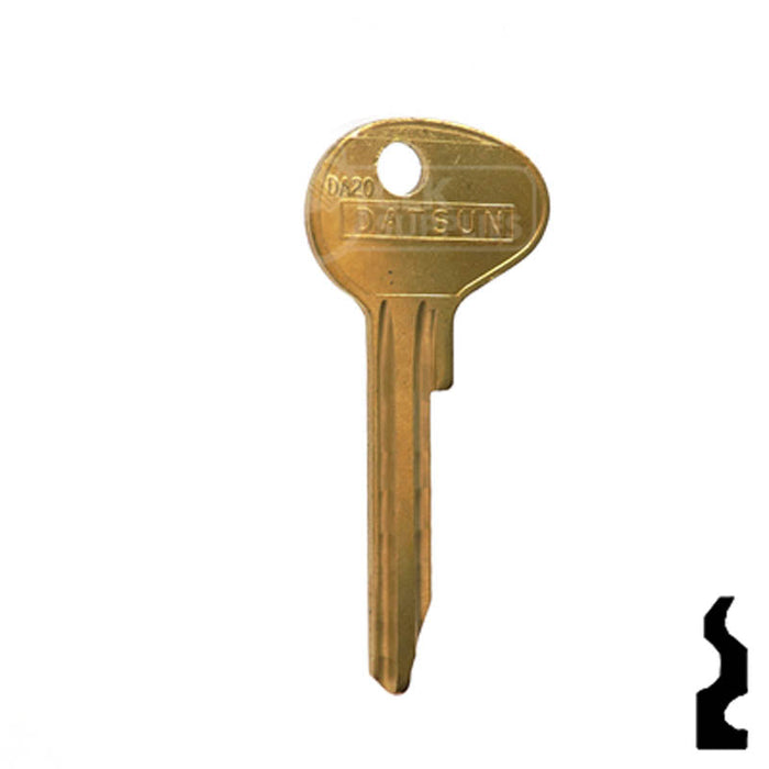 Uncut Key Blank | Mazda | DAT-11D ( DA20 ) Automotive Key JMA USA