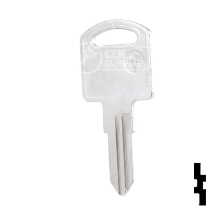 Uncut Key Blank | Mazda | MZ-1 Automotive Key JMA USA