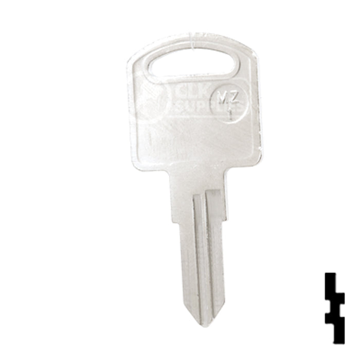 Uncut Key Blank | Mazda | MZ-1 Automotive Key JMA USA