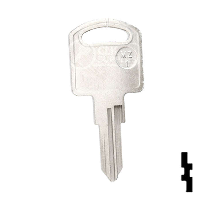 Uncut Key Blank | Mazda | MZ-1 Automotive Key JMA USA