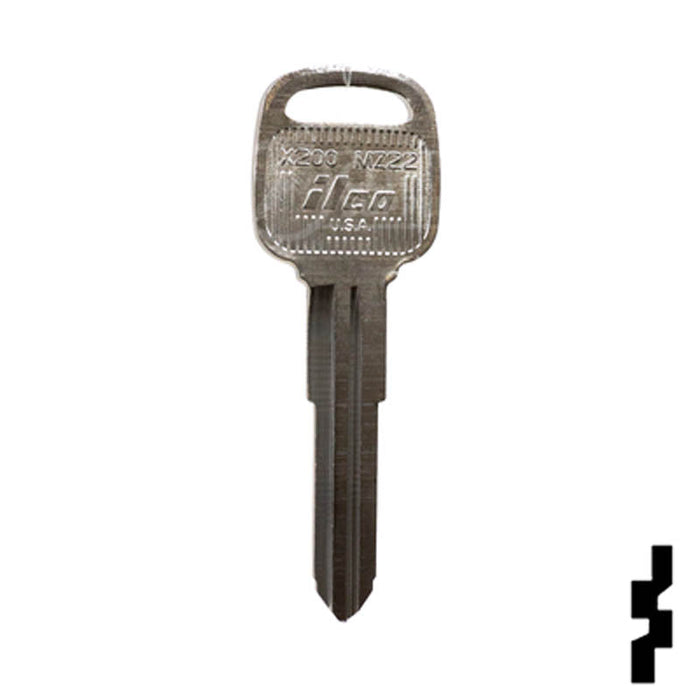 Uncut Key Blank | Mazda Valet | X200, MZ22 Automotive Key Ilco