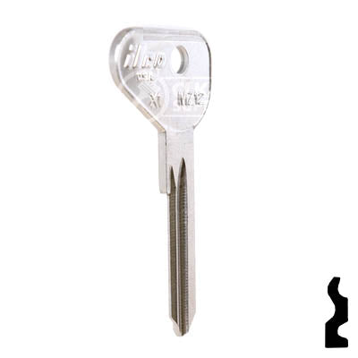 Uncut Key Blank | Mazda | X1, MZ12 Automotive Key Ilco