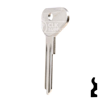 Uncut Key Blank | Mazda | X1, MZ12 Automotive Key Ilco