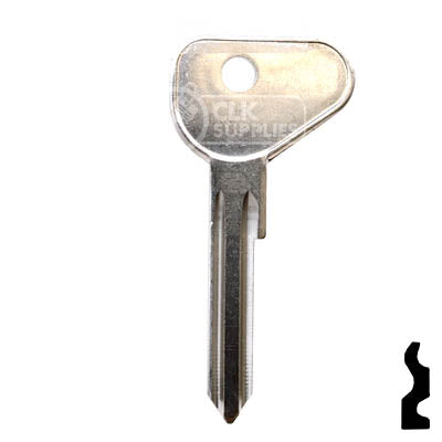 Uncut Key Blank | Mazda | X1, MZ12 Automotive Key Ilco