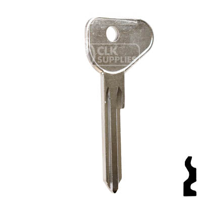 Uncut Key Blank | Mazda | X1, MZ12 Automotive Key Ilco