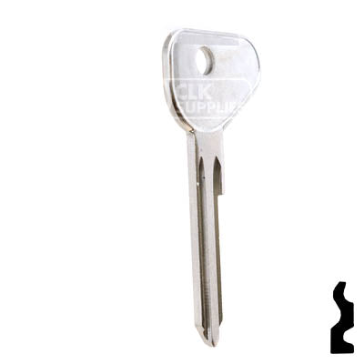 Uncut Key Blank | Mazda | X1, MZ12 Automotive Key Ilco