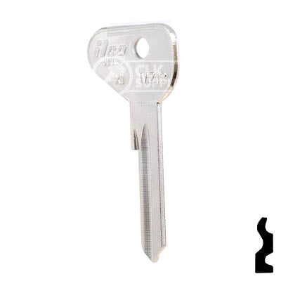 Uncut Key Blank | Mazda | X1, MZ12 Automotive Key Ilco