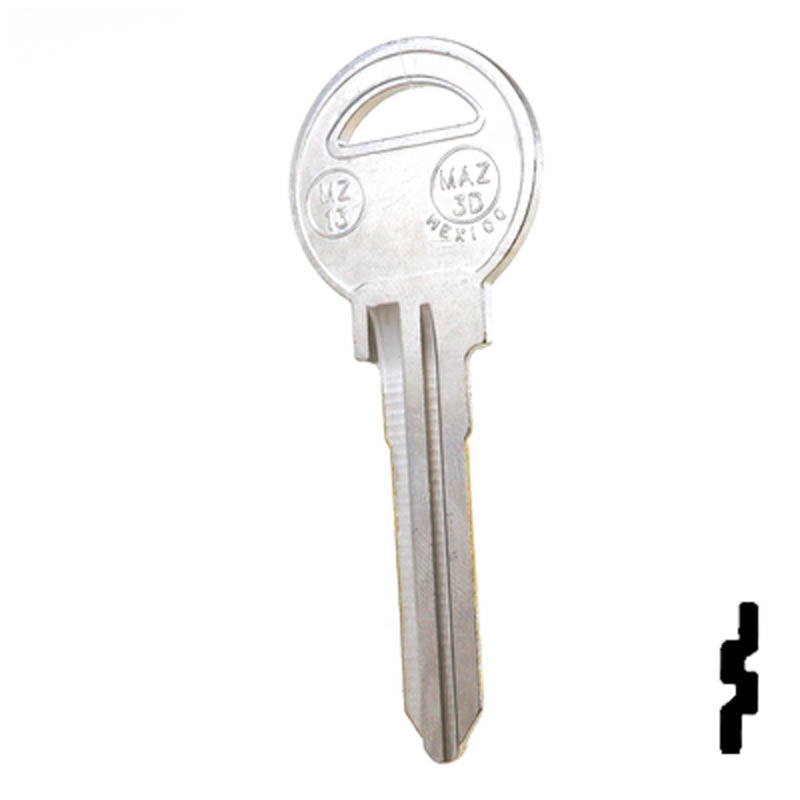 Uncut Key Blank | Mazda | X131, MZ13 Automotive Key JMA USA