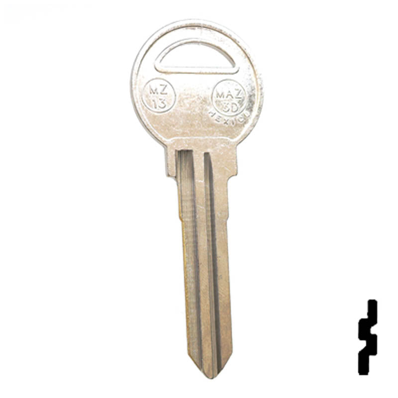 Uncut Key Blank | Mazda | X131, MZ13 Automotive Key JMA USA