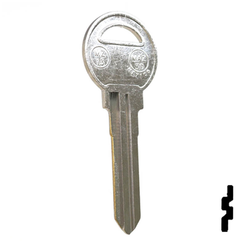 Uncut Key Blank | Mazda | X131, MZ13 Automotive Key JMA USA