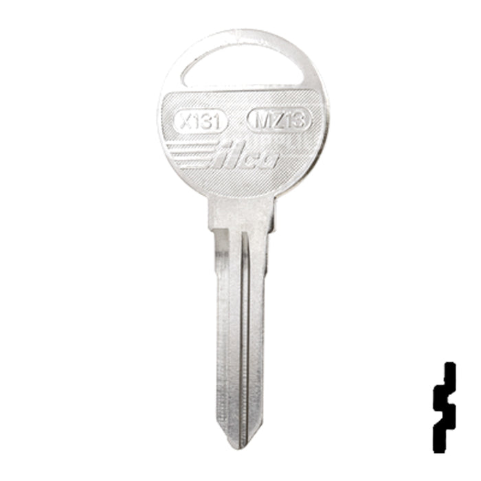 Uncut Key Blank | Mazda | X131, MZ13 Automotive Key Ilco