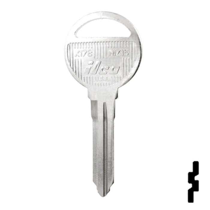 Uncut Key Blank | Mazda | X178, MZ16 Automotive Key Ilco