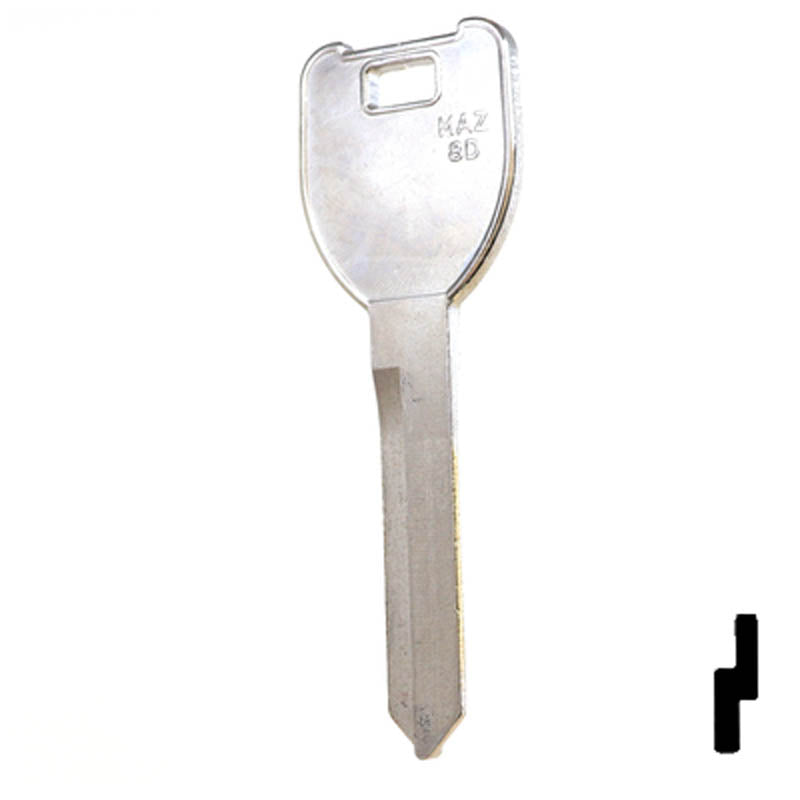Uncut Key Blank | Mazda | X206, MZ25 Automotive Key JMA USA