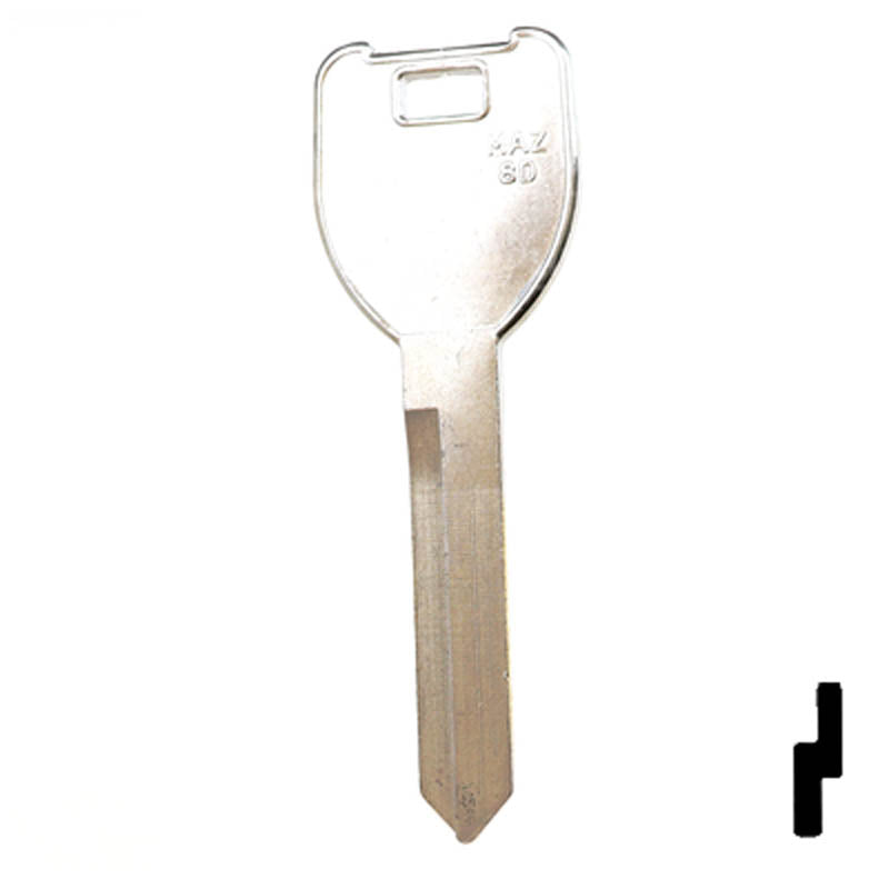 Uncut Key Blank | Mazda | X206, MZ25 Automotive Key JMA USA