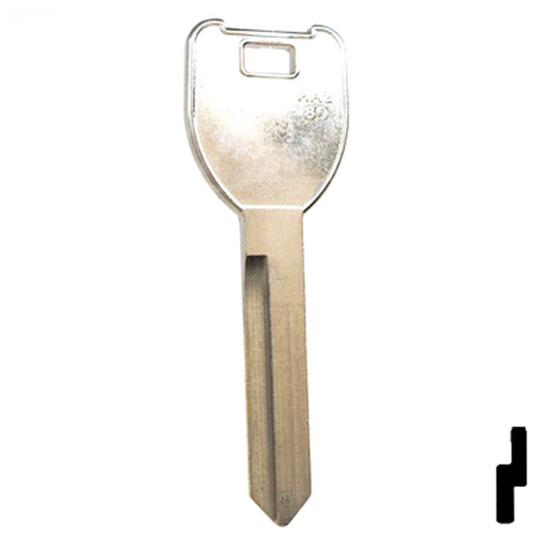 Uncut Key Blank | Mazda | X206, MZ25 Automotive Key JMA USA