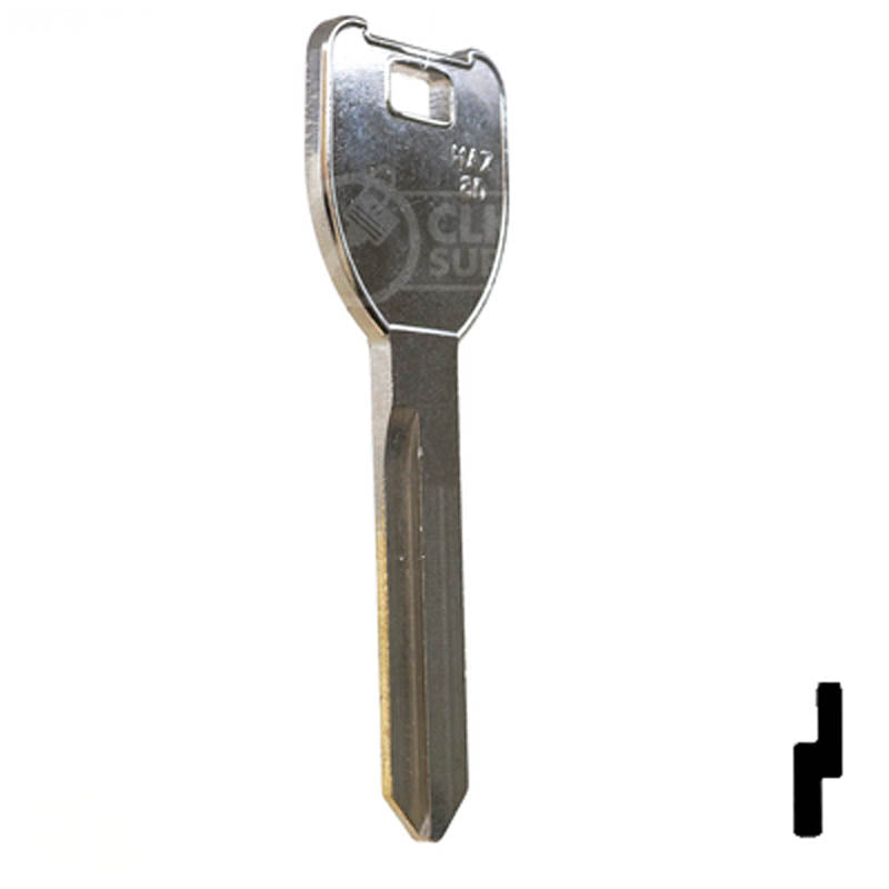 Uncut Key Blank | Mazda | X206, MZ25 Automotive Key JMA USA
