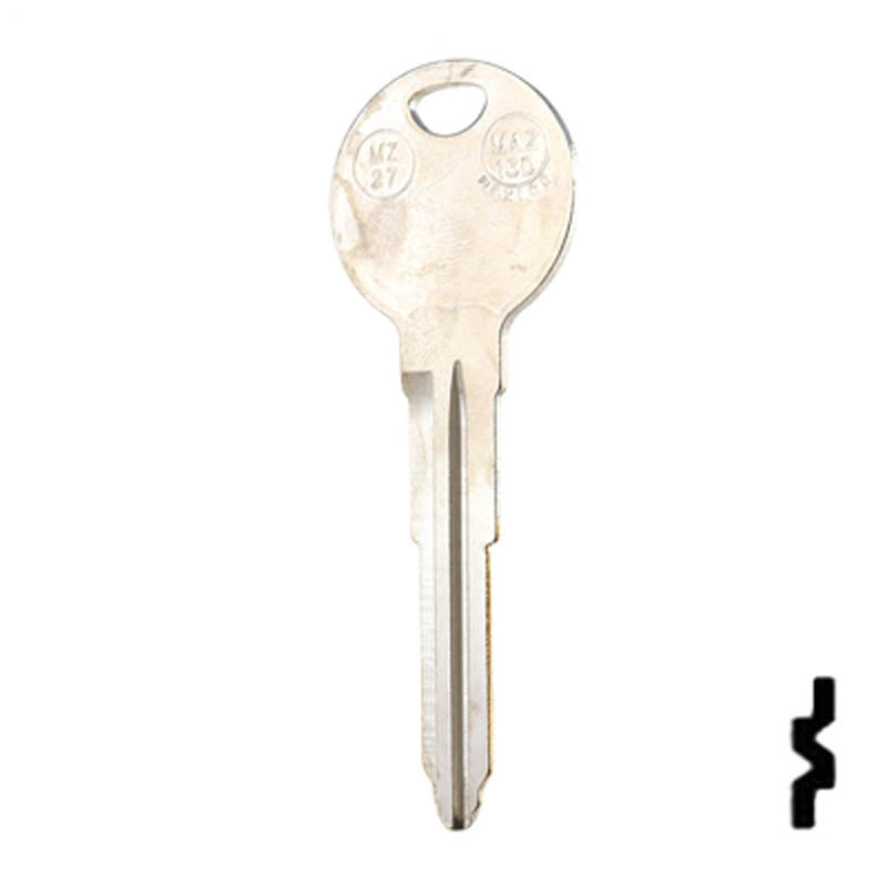 Uncut Key Blank | Mazda | X222, MZ27 Automotive Key JMA USA