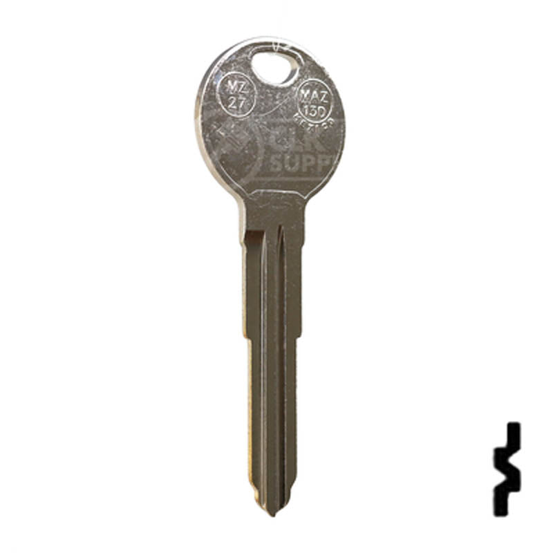 Uncut Key Blank | Mazda | X222, MZ27 Automotive Key JMA USA