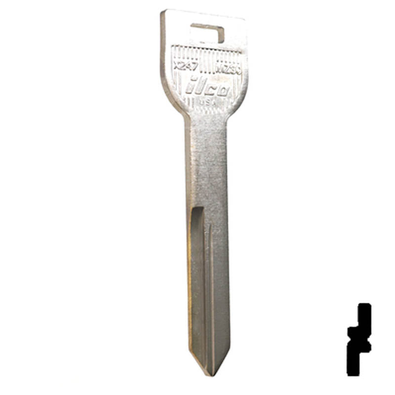 Uncut Key Blank | Mazda | X247, MZ30 Automotive Key Ilco