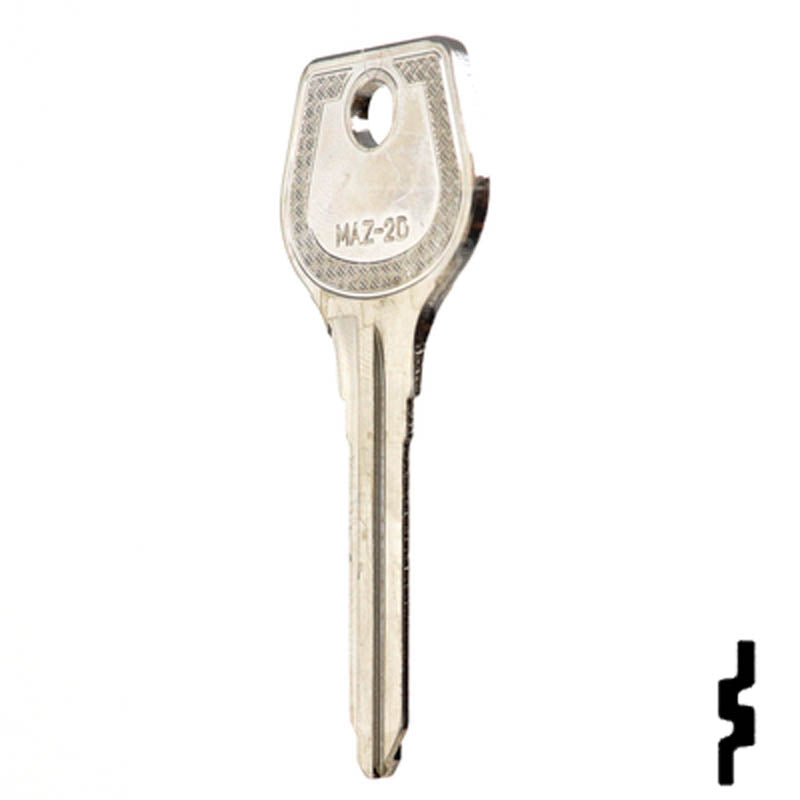 Uncut Key Blank | Mazda | X26, MZ9 Automotive Key JMA USA