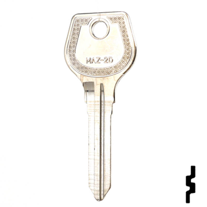 Uncut Key Blank | Mazda | X26, MZ9 Automotive Key JMA USA