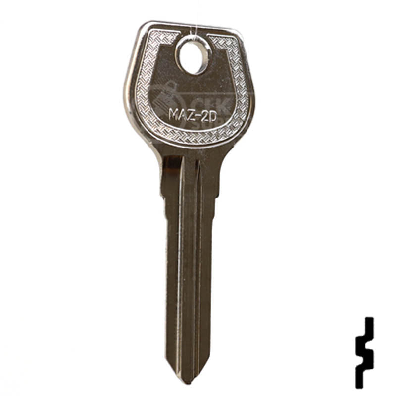 Uncut Key Blank | Mazda | X26, MZ9 Automotive Key JMA USA