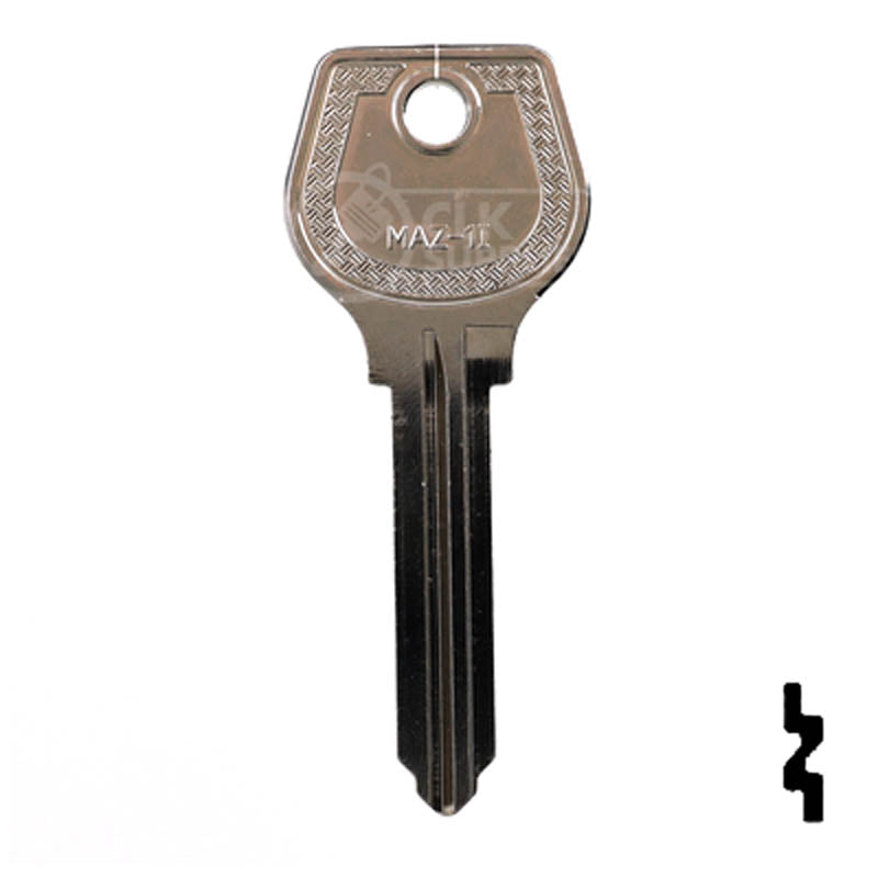 Uncut Key Blank | Mazda | X4 ( MZ4 ) Mazda Key Automotive Key JMA USA