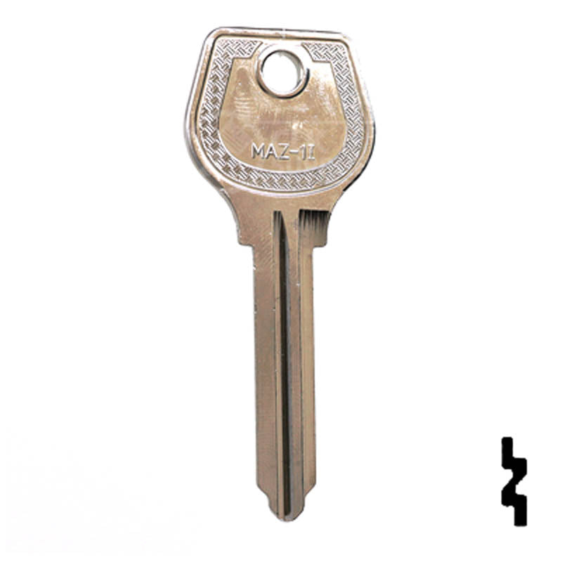 Uncut Key Blank | Mazda | X4 ( MZ4 ) Mazda Key Automotive Key JMA USA
