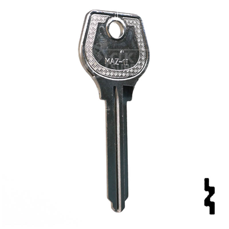 Uncut Key Blank | Mazda | X4 ( MZ4 ) Mazda Key Automotive Key JMA USA