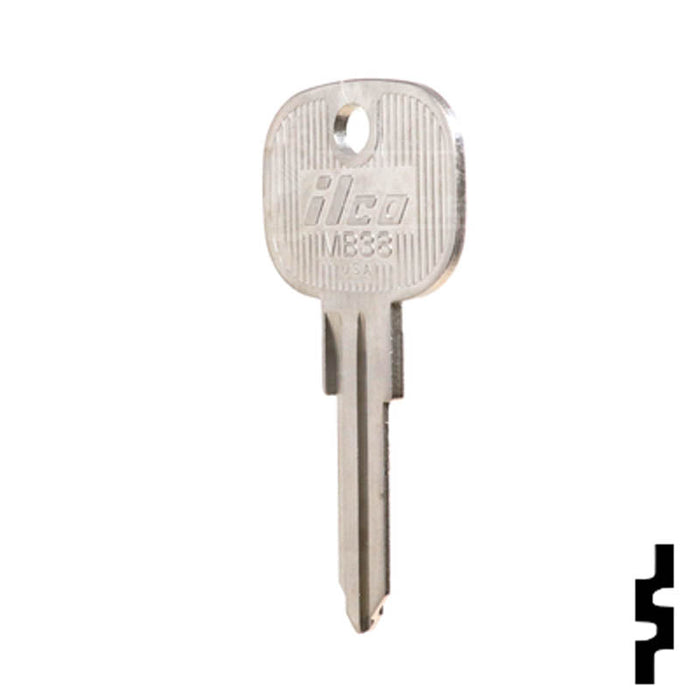 Uncut Key Blank | Mercedes Benz | MB38 Automotive Key Ilco