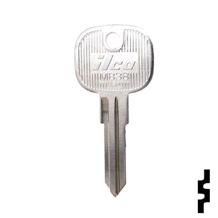 Uncut Key Blank | Mercedes Benz | MB38 Automotive Key Ilco