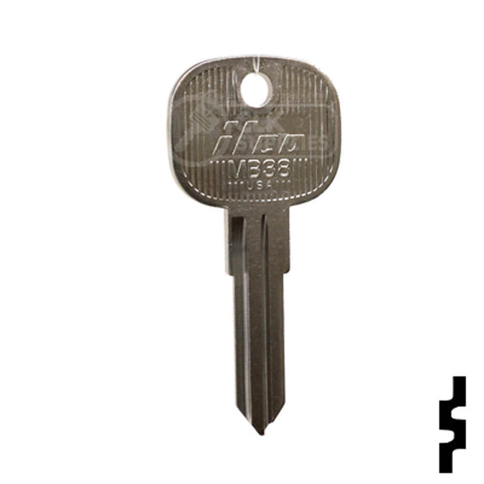 Uncut Key Blank | Mercedes Benz | MB38 Automotive Key Ilco