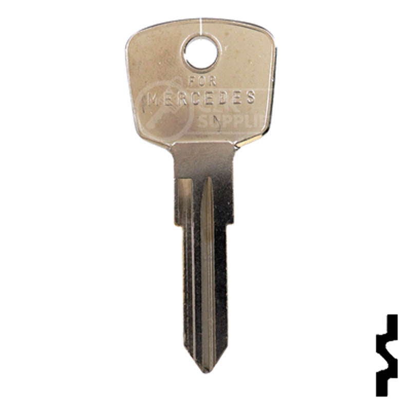 Uncut Key Blank | Mercedes Benz | MB41 Automotive Key Ilco