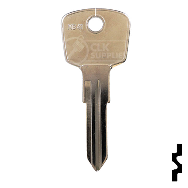 Uncut Key Blank | Mercedes Benz | MB41 Automotive Key Ilco
