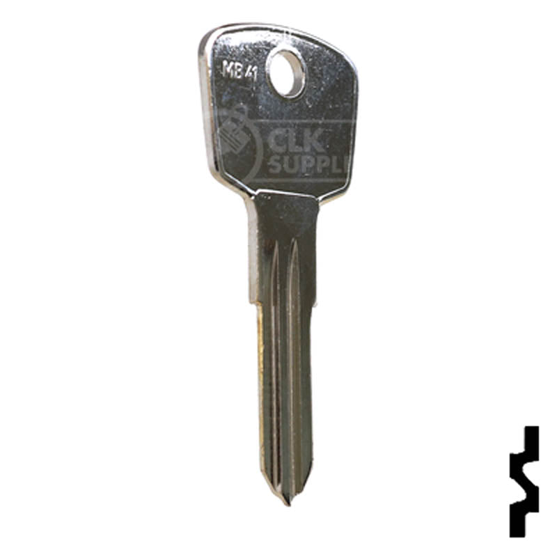 Uncut Key Blank | Mercedes Benz | MB41 Automotive Key Ilco