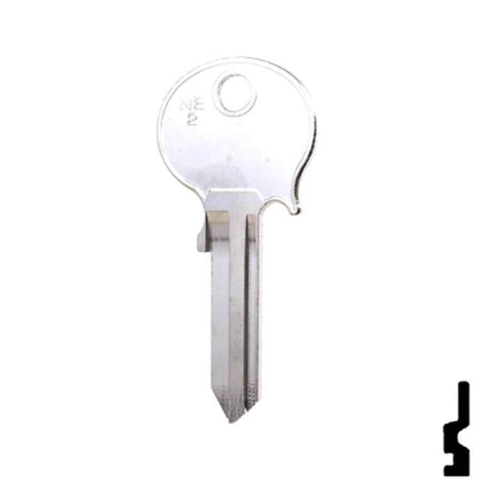 Uncut Key Blank | Mercedes Benz | NE2-SI Automotive Key Ilco