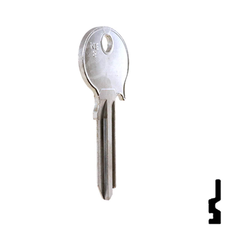 Uncut Key Blank | Mercedes Benz | NE2-SI Automotive Key Ilco