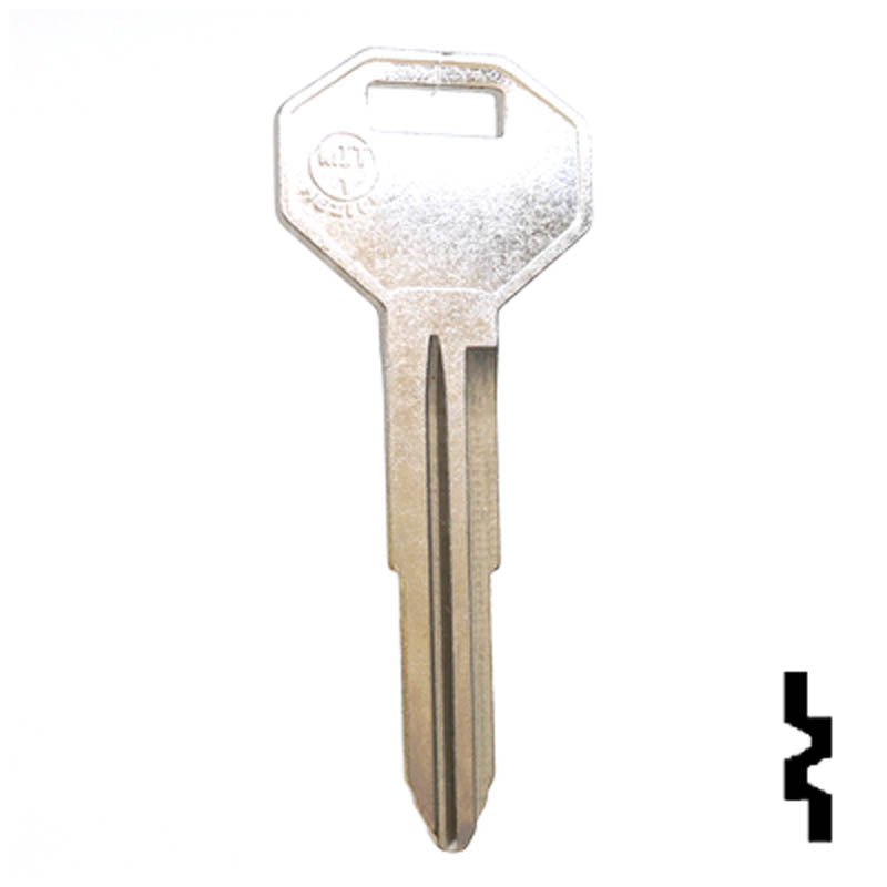 Uncut Key Blank | Mitsubishi | X176, MIT1 Automotive Key JMA USA