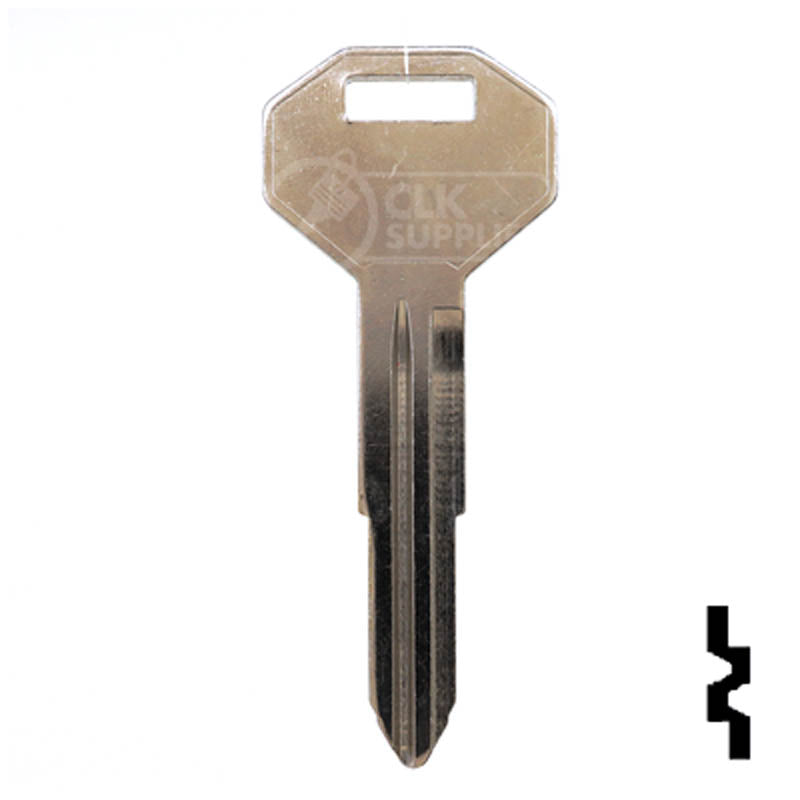 Uncut Key Blank | Mitsubishi | X176, MIT1 Automotive Key JMA USA
