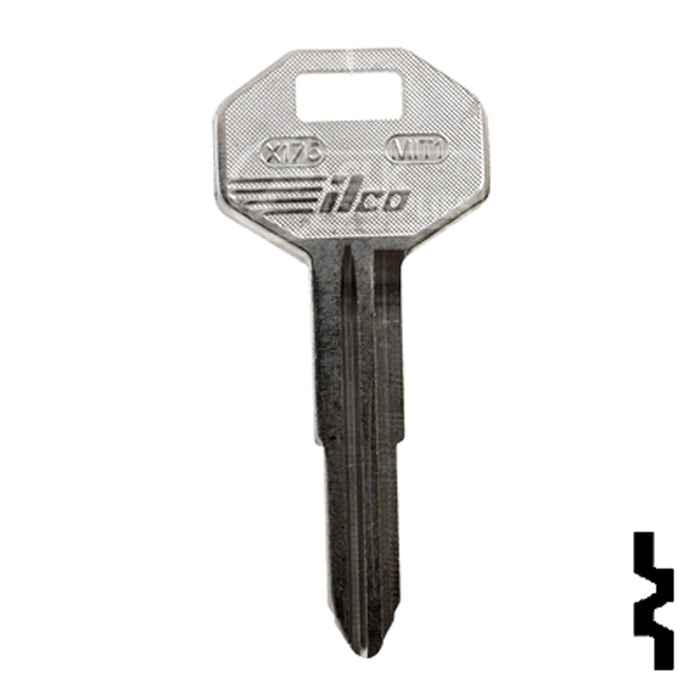 Uncut Key Blank | Mitsubishi | X176, MIT1 Automotive Key Ilco