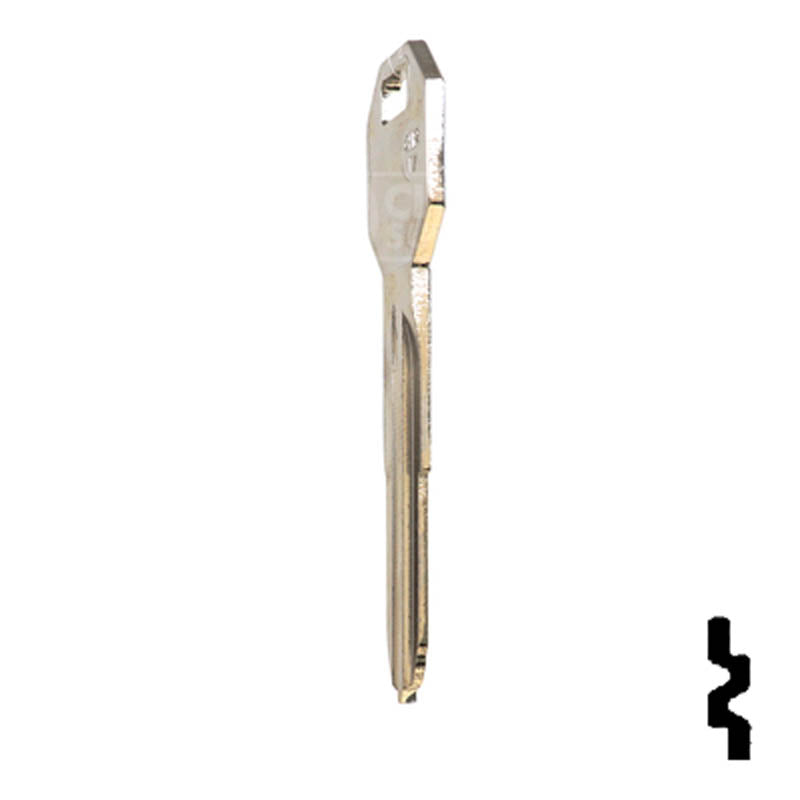 Uncut Key Blank | Mitsubishi | X213, MIT2 Automotive Key Ilco