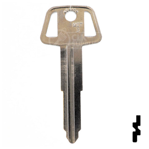 Uncut Key Blank | Mitsubishi | X224 ,MIT3 Automotive Key JMA USA